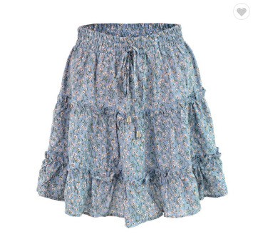 Ntextil WW3636C - Mini skirt with floral print