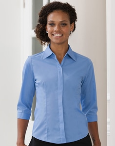 Russell Collection R-926F-0 - Camisa Mulher R926F Popeline Manga 3/4