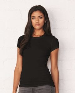 Bella+Canvas 8701 - Ladies Sheer Mini Rib Short Sleeve Longer Length T-Shirt