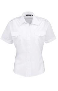 Premier PR312 - Ladies Short Sleeve Pilot Shirt