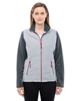 Ash City North End Sport Red 78809 - Ladies Quantum Interactive Hybrid Insulated Jacket