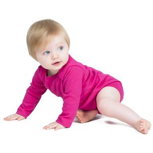Larkwood LW052 - Long Sleeved Baby Bodysuit