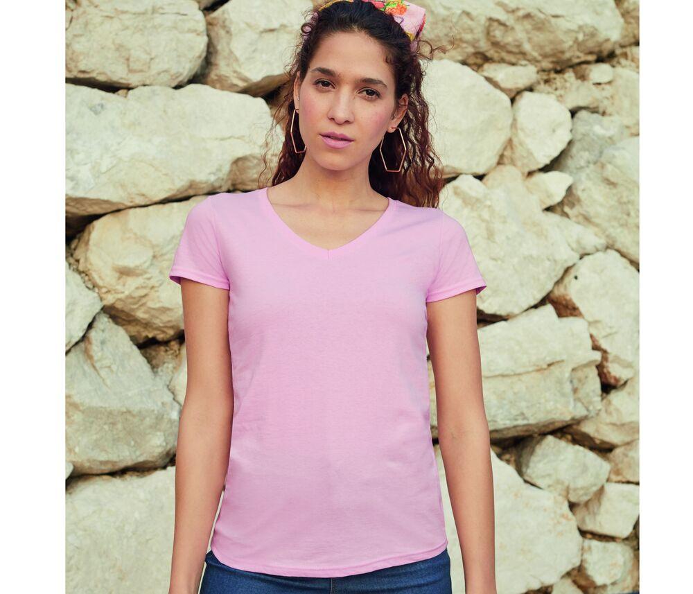 Fruit of the Loom SC601 - T-Shirt Mulher Valueweight Gola V