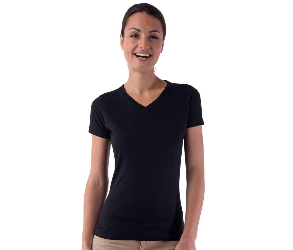 Sans Étiquette SE634 - Camiseta Cuello V Sin Etiqueta para mujer