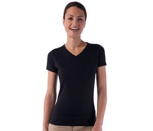 Sans Étiquette SE634 - T-Shirt Femme Col V