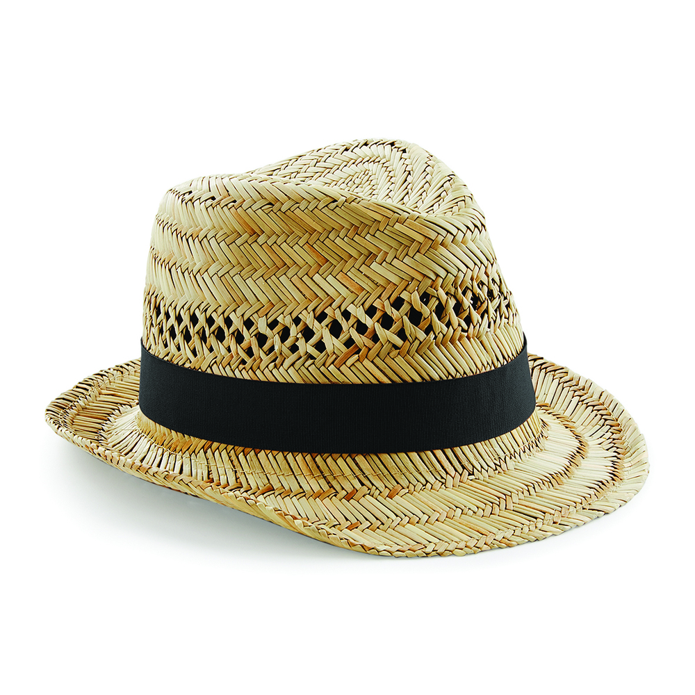 Beechfield BF730 - Sombrero de Paja Trilby Summer para mujer