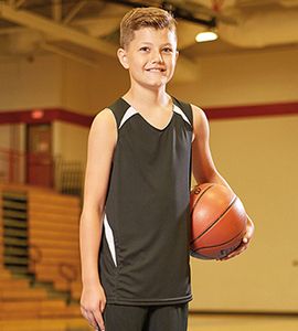 A4 NB2372 - YOUTH DOUBLE/DOUBLE REVERSIBLE JERSEY