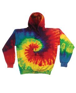 Colortone T328R - Adult Reactive Rainbow Pullover Hood