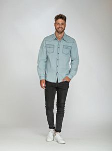 Lemon & Soda LEM3960 - Camicia di jeans uomo