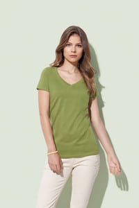Stedman STE9310 - T-Shirt mit V-Ausschnitt für Damen Organic Janet 