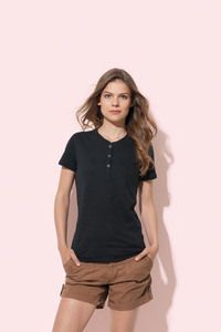 Stedman STE9530 - T-shirt met ronde hals en knopen voor vrouwen Sharon 