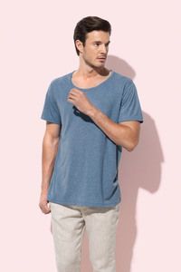 Stedman STE9850 - T-shirt con girocollo oversize alla moda da uomo DAVID