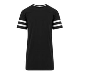 Build Your Brand BY032 - T-shirt striped sleeves