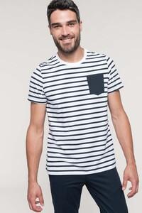 Kariban K378 - Striped short sleeve sailor t-shirt with pocket