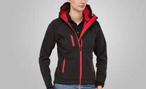 MACSEIS MS11003 - Jacket Softshell Outlook for her Black/RD