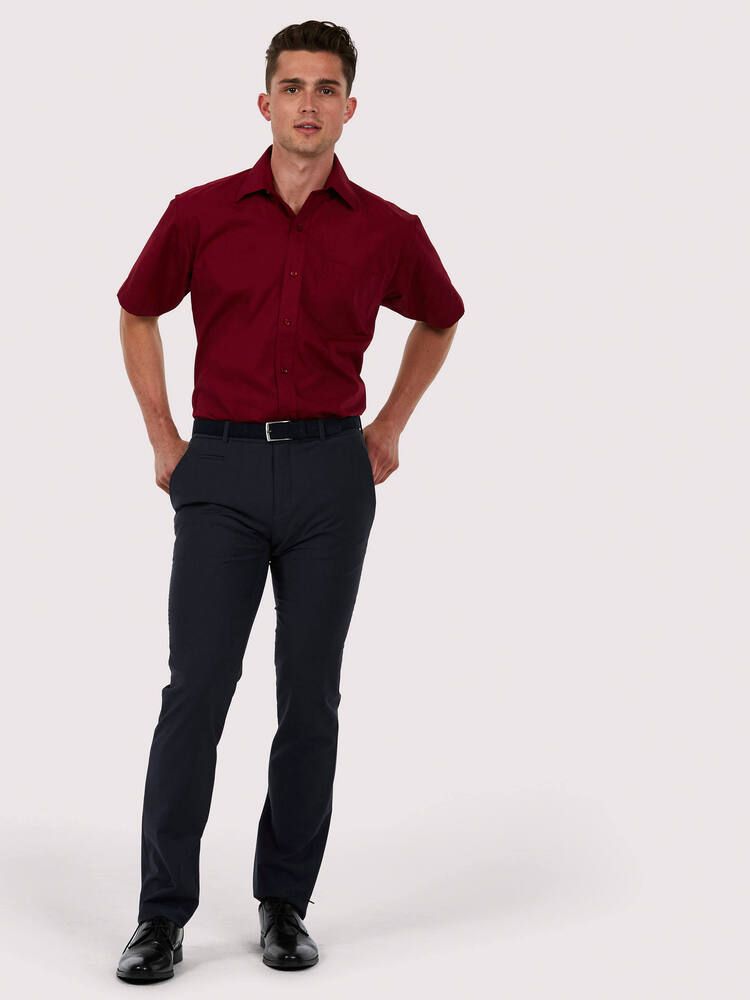 Uneek Clothing UC710C - Mens Poplin Half Sleeve Shirt