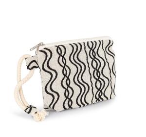 Kimood KI5704 - Recycled zipped pouch - Wavy pattern