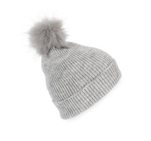 K-up KP555 - Knitted bobble beanie in recycled yarn
