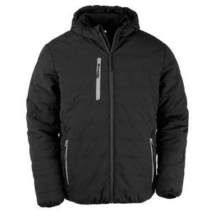 Result R240X - Recycled black compass quilted jacket