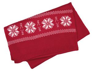 K-up KP541 - Christmas scarf knitted with fair isle pattern